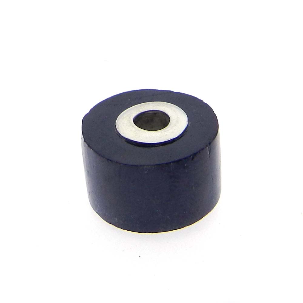 Aqua chalcedony big hole gemstone silver core beads for necklace making