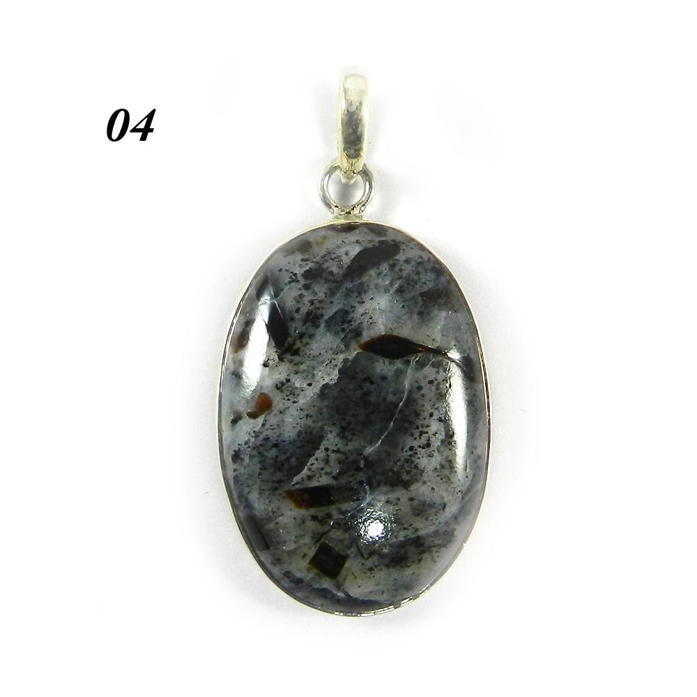 Astrophyllite 925 Sterling Silver Bezel Set Designer Pendant