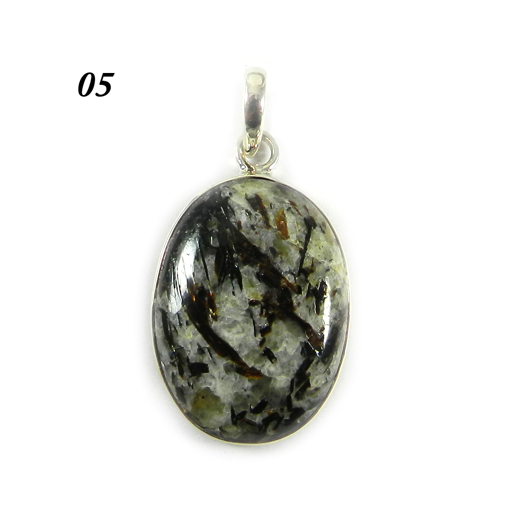 Astrophyllite 925 Sterling Silver Bezel Set Designer Pendant
