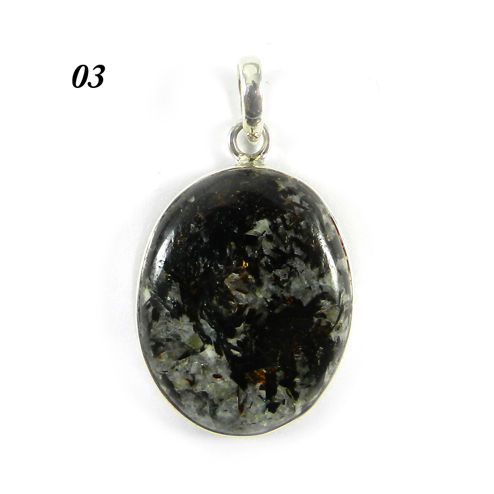 Astrophyllite 925 Sterling Silver Bezel Set Designer Pendant