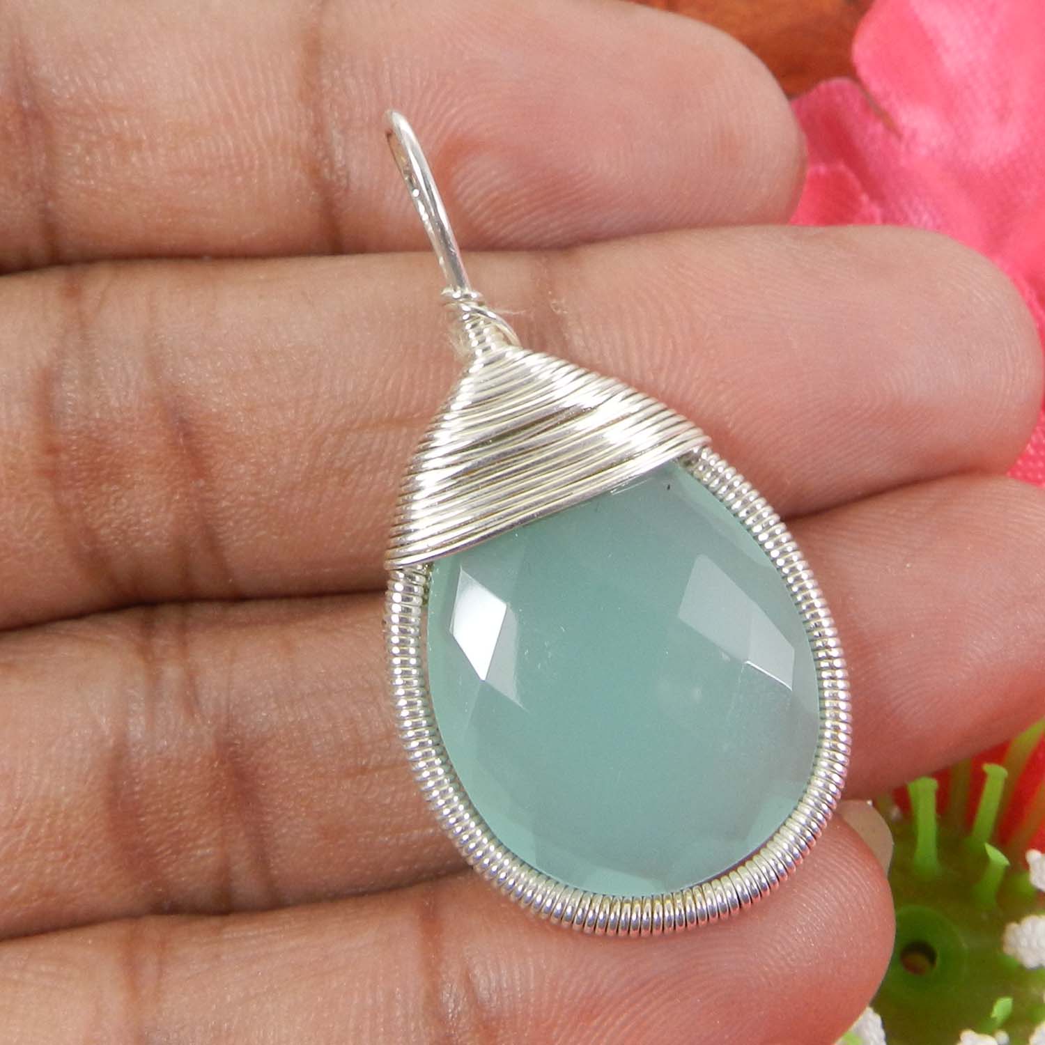 Bailey Amethyst Hydro Silver Wire Wrapped Designer Pendant
