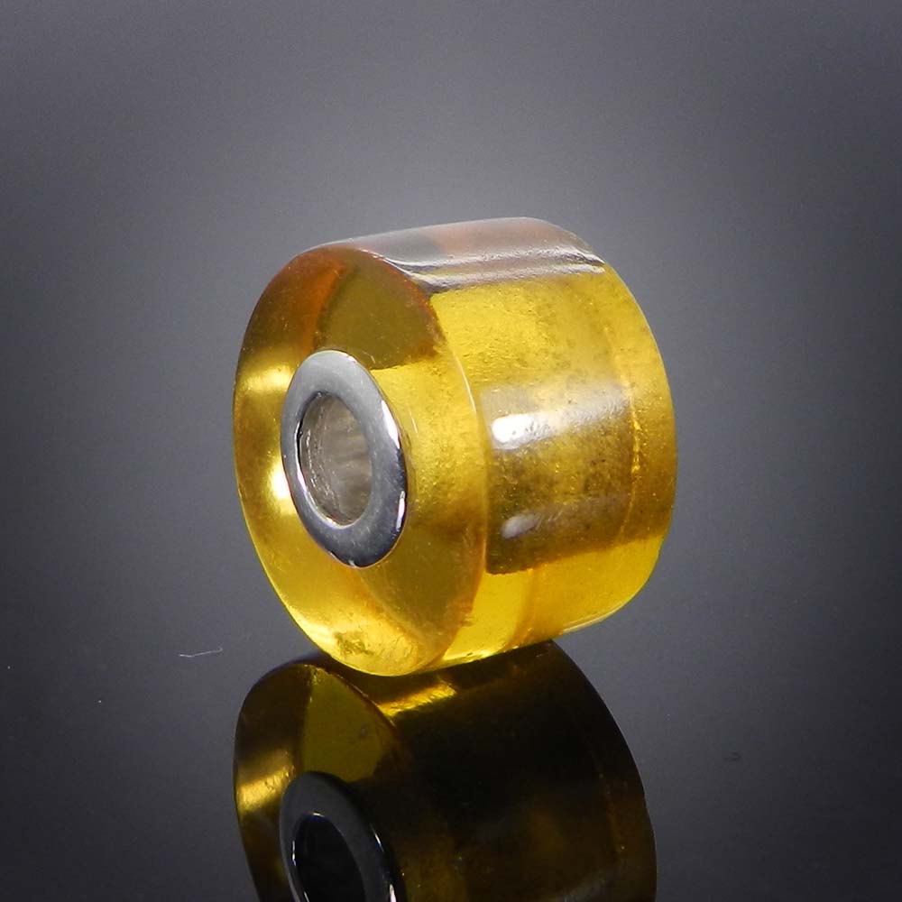 Blue hydro big hole gemstone silver core beads for necklace making