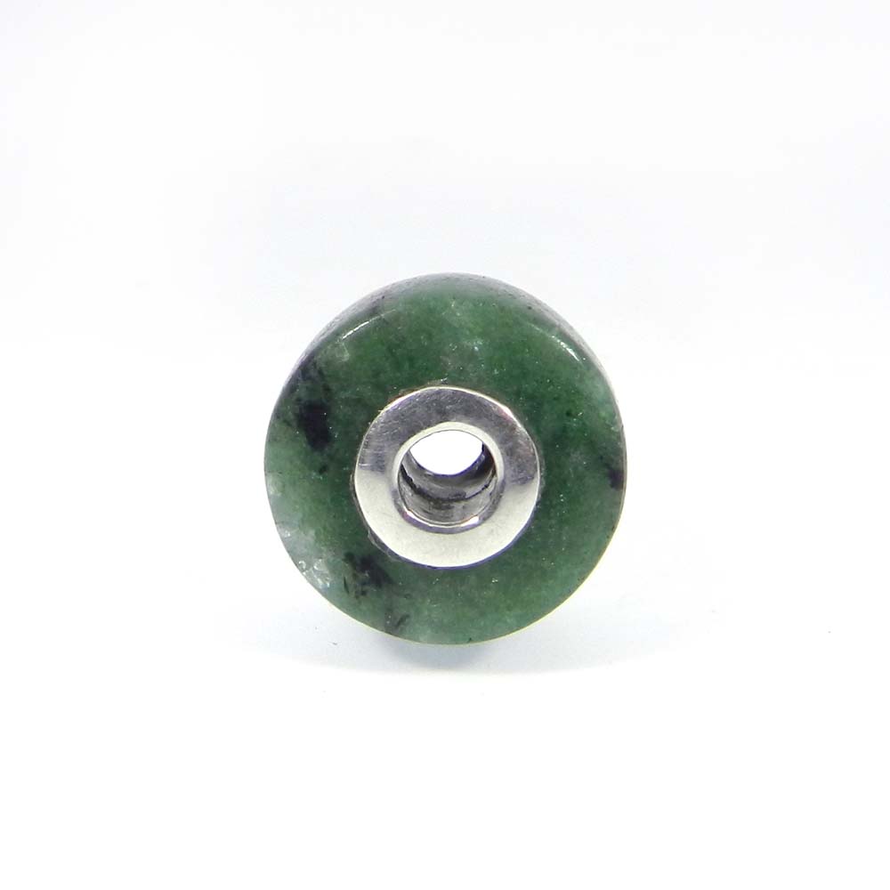 Blue hydro big hole gemstone silver core beads for necklace making