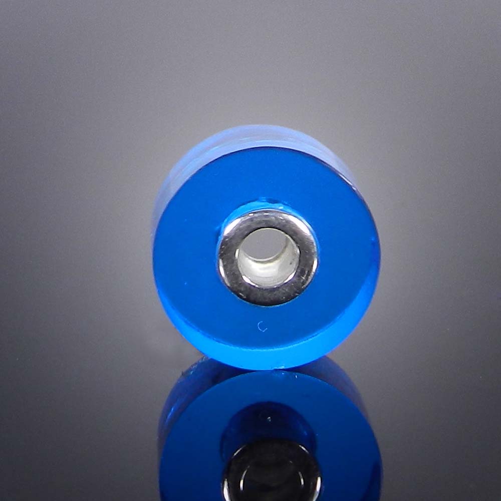 Blue topaz hydro big hole gemstone silver core beads for earring making