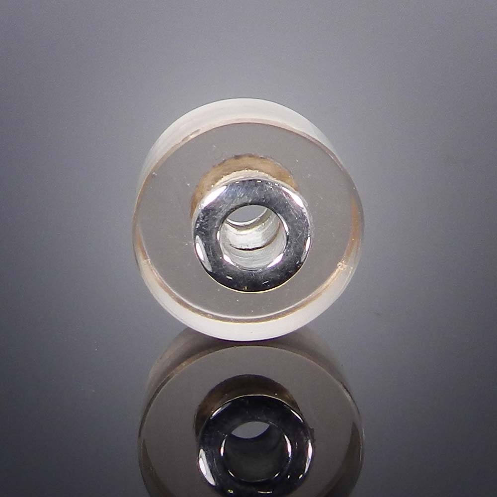 Blue topaz hydro big hole gemstone silver core beads for earring making