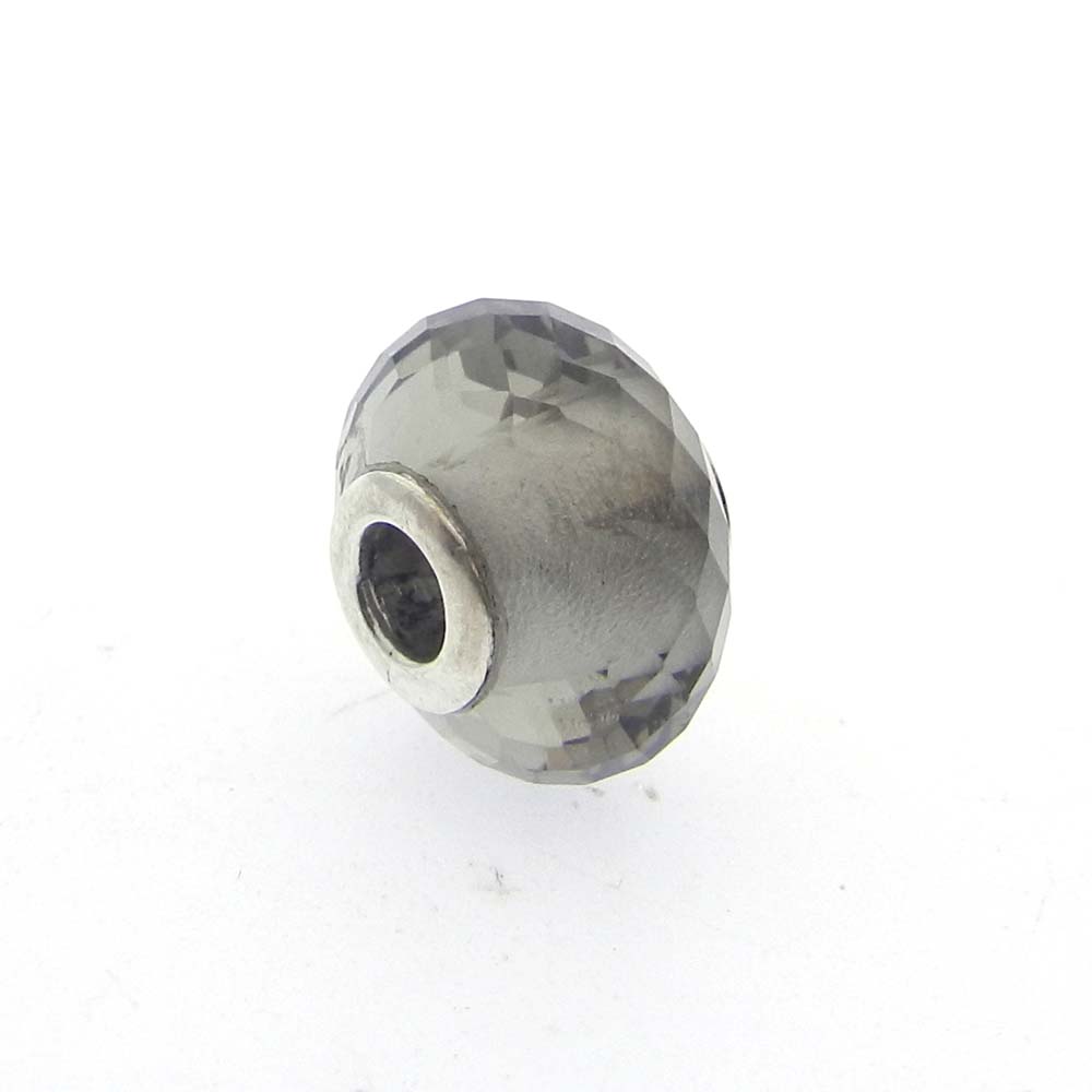 Blue topaz hydro big hole gemstone silver core beads for earring making