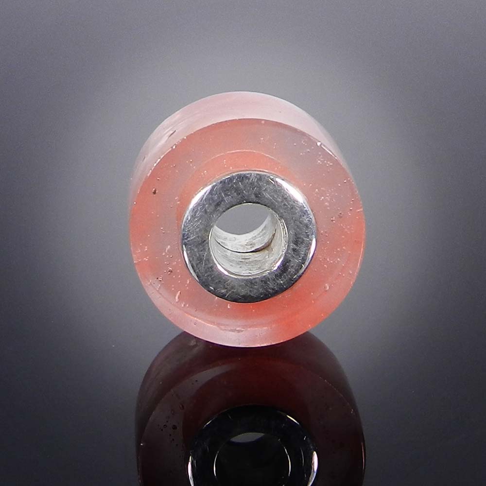 Blue topaz hydro big hole gemstone silver core beads for earring making