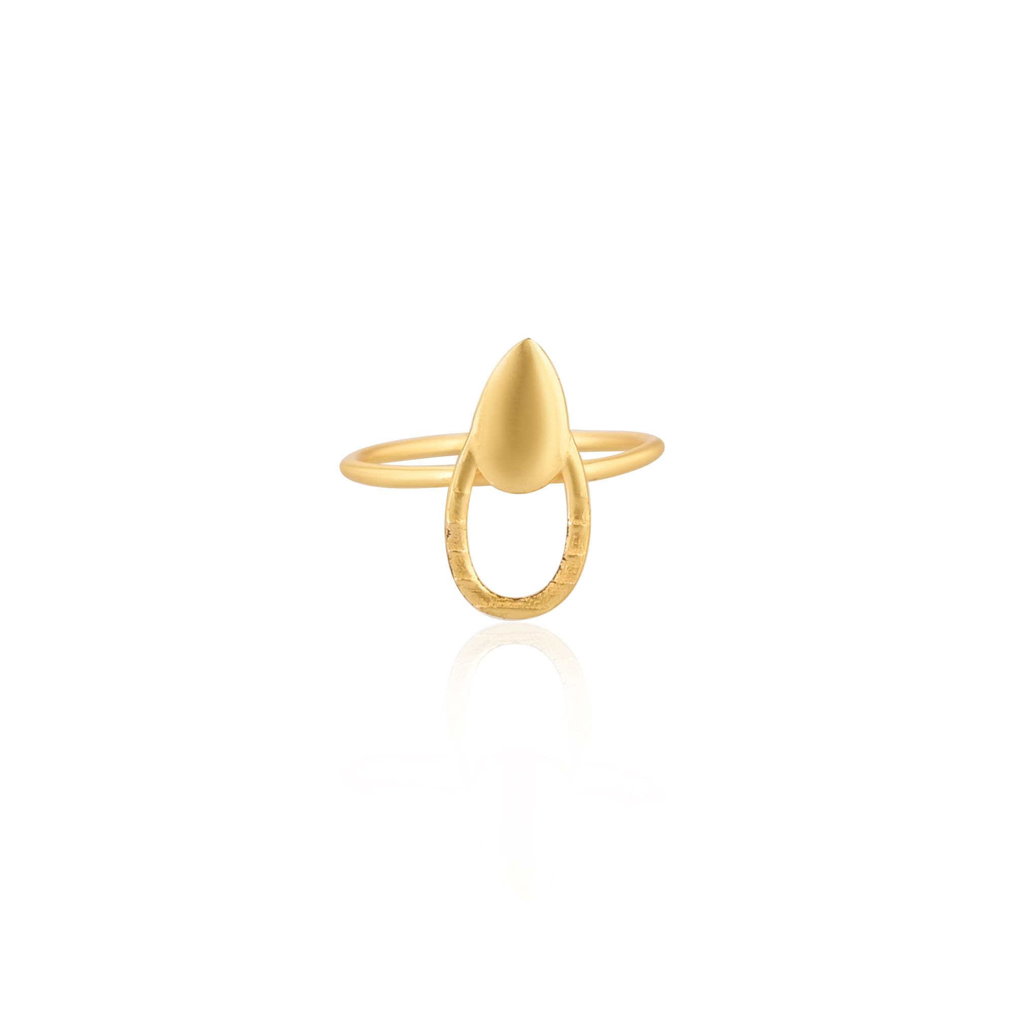 925 Sterling Silver Yellow Gold Plated Handmade Plain Designer Ring Unique Gift Dainty Ring Adjustable Jewelry