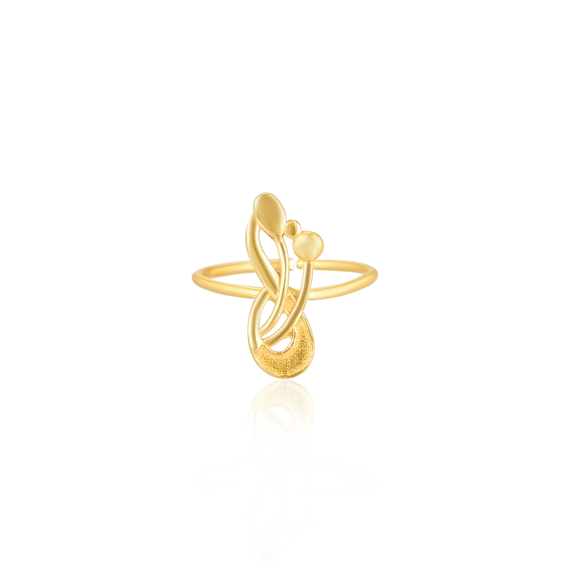 925 Sterling Silver Yellow Gold Plated Handmade Plain Designer Ring Unique Gift For Her Adjustable Jewelry Fine Rings