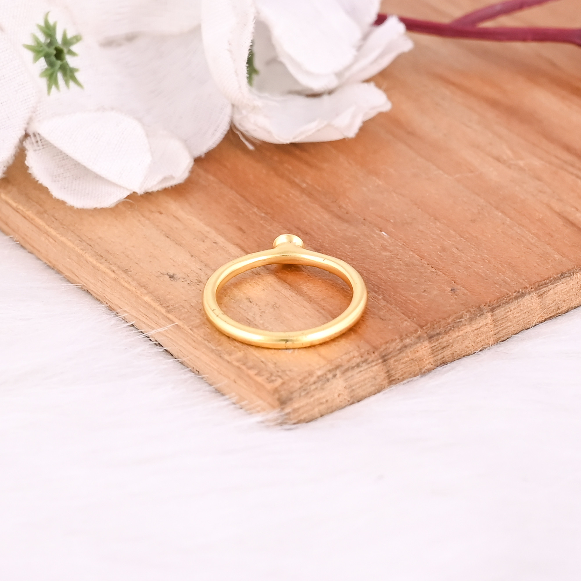 Orange Coral Gemstone Solid 925 Sterling Silver Yellow Gold Plated Statement Gift Womens Ring