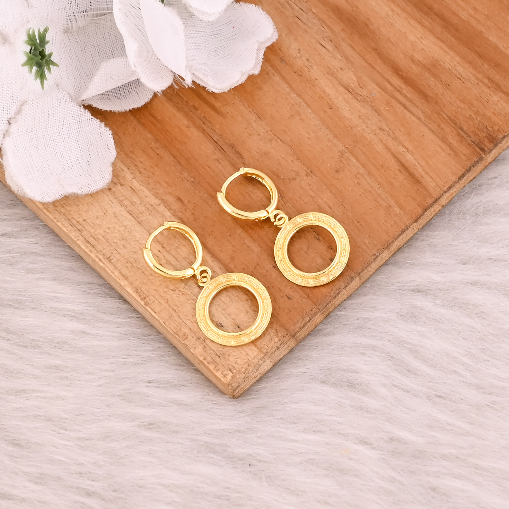 Wholesale Lot 25 Pairs Brass Yellow Gold Plated Women Hoops Earrings Minimalist Jewelry