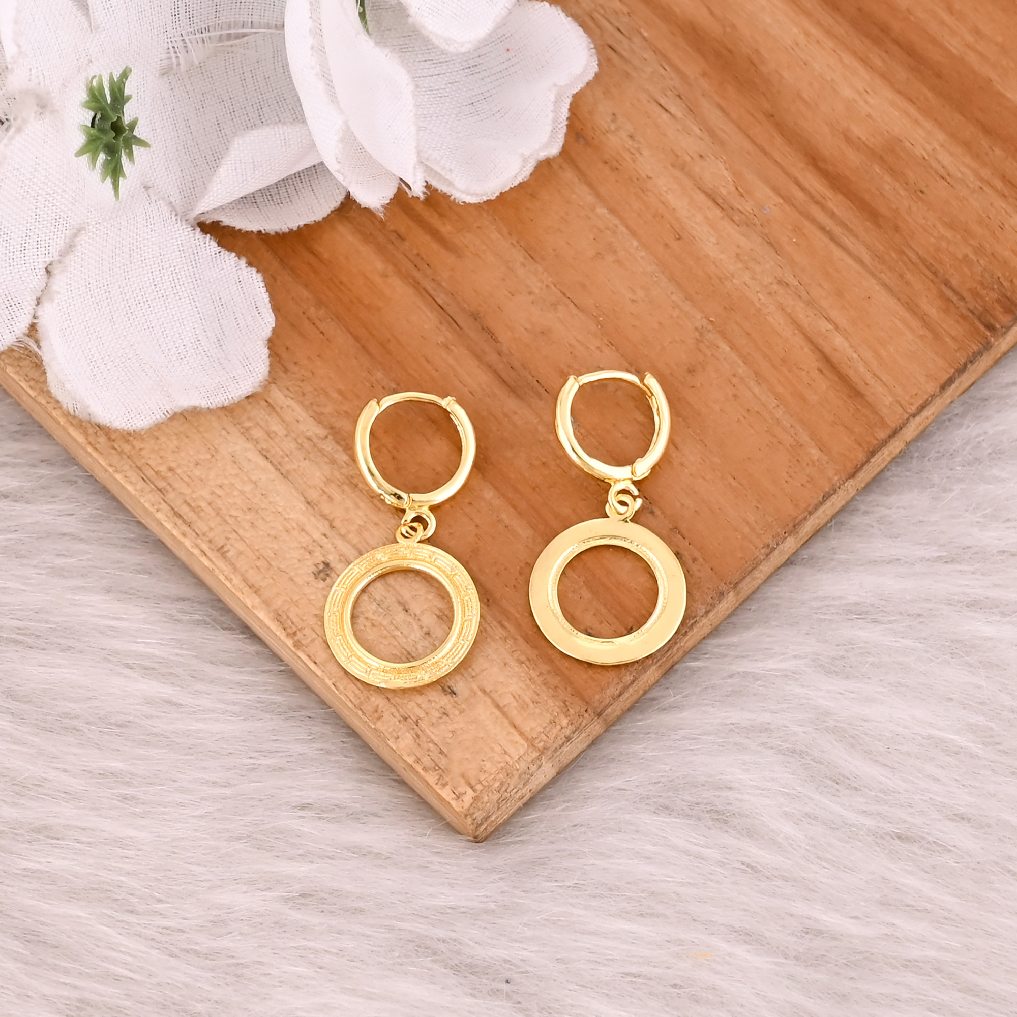 Wholesale Lot 25 Pairs Brass Yellow Gold Plated Women Hoops Earrings Minimalist Jewelry