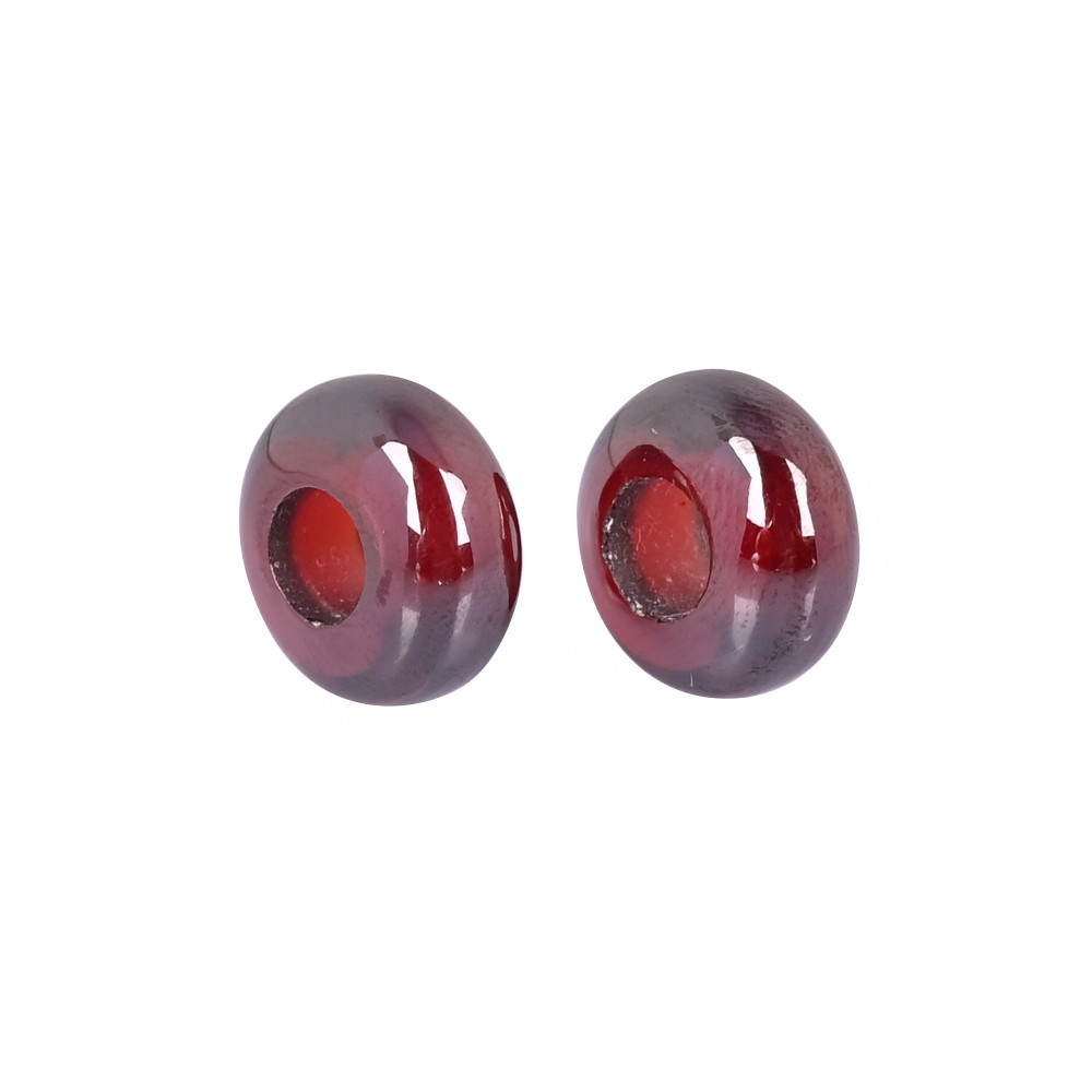 Image of Garnet Hydro Beads 14x7x5.5mm Synthetic Gemstone for Jewelry Making