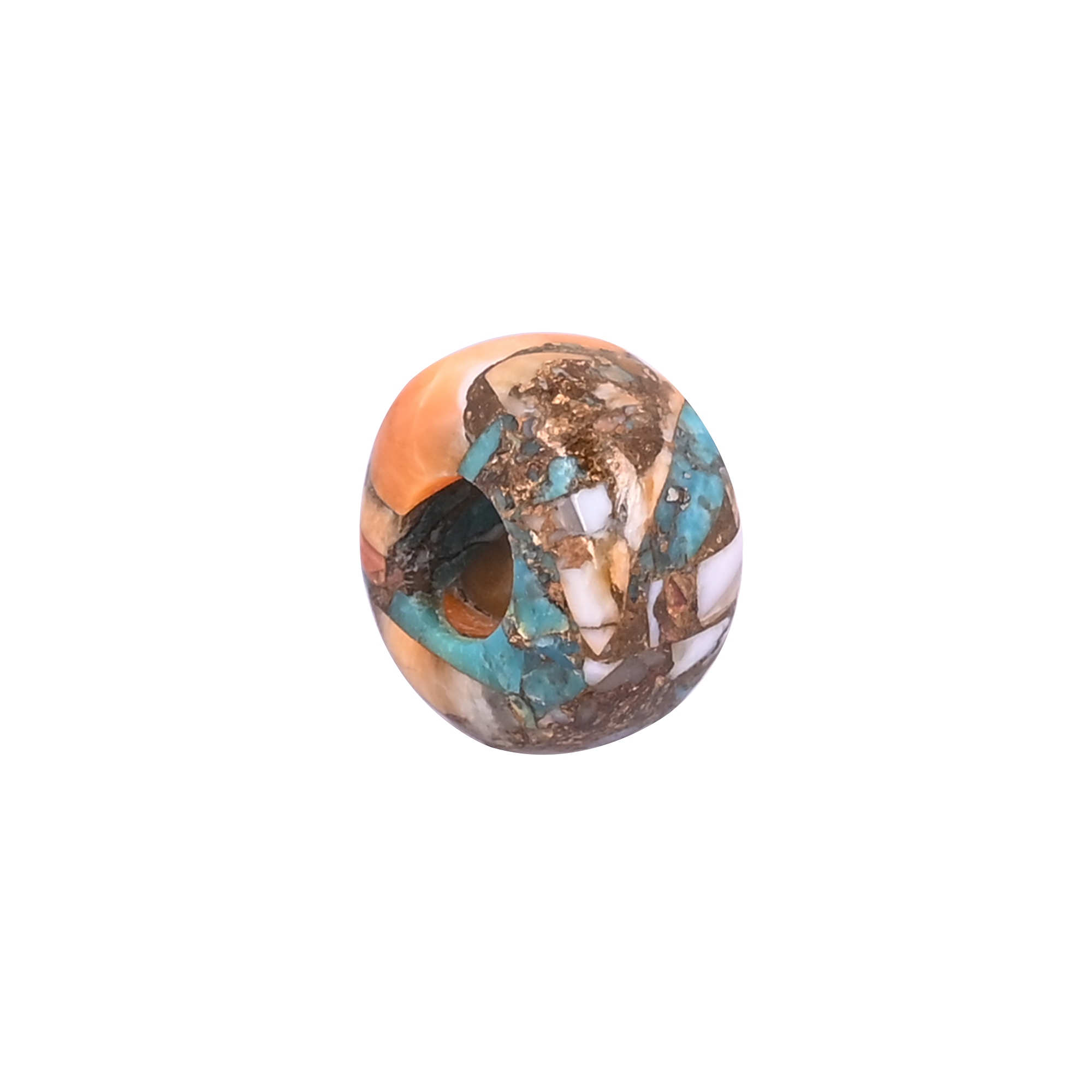 Oyster Copper Turquoise Beads 14x8x5mm Natural Gemstone for Jewelry Making