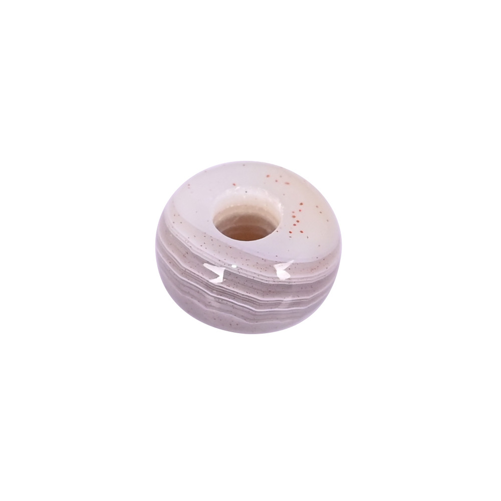 Image of Botswana Agate Bead 12 Carat 14x8x5mm Natural Gemstone for Jewelry Making