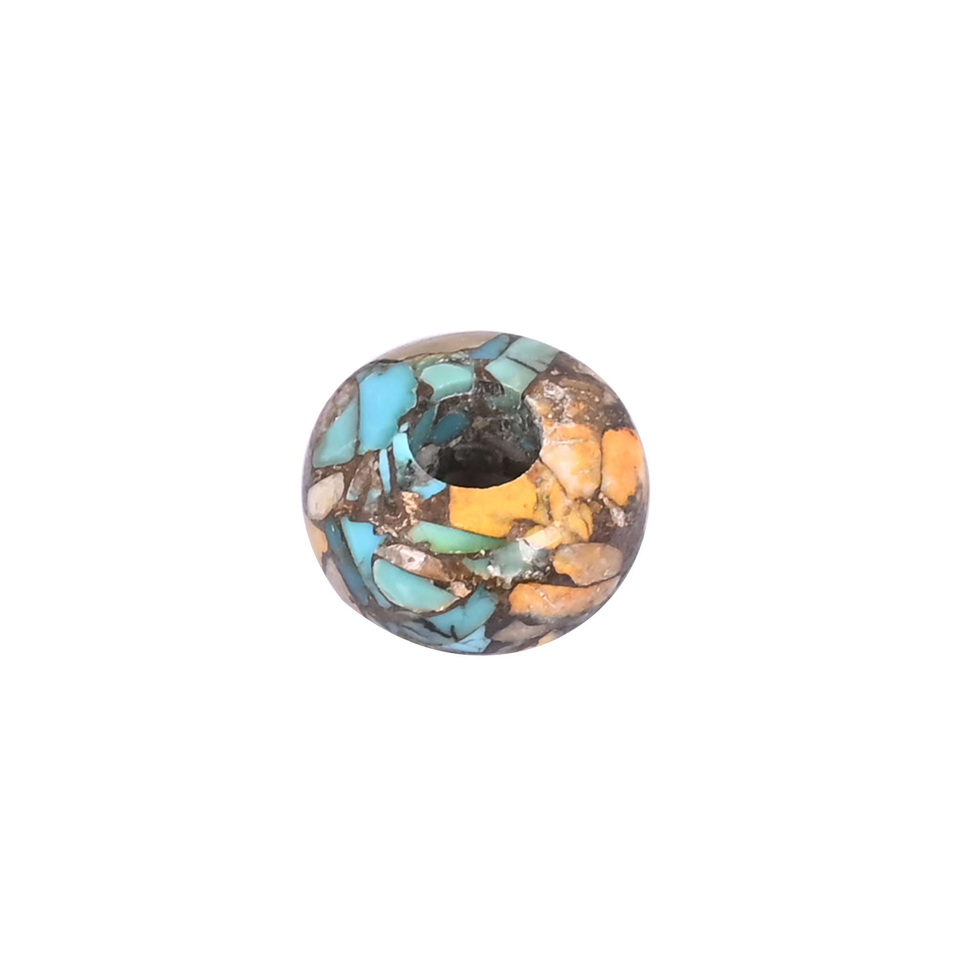 Oyster Copper Turquoise Beads 14x8x5mm Natural Gemstone for Jewelry Making