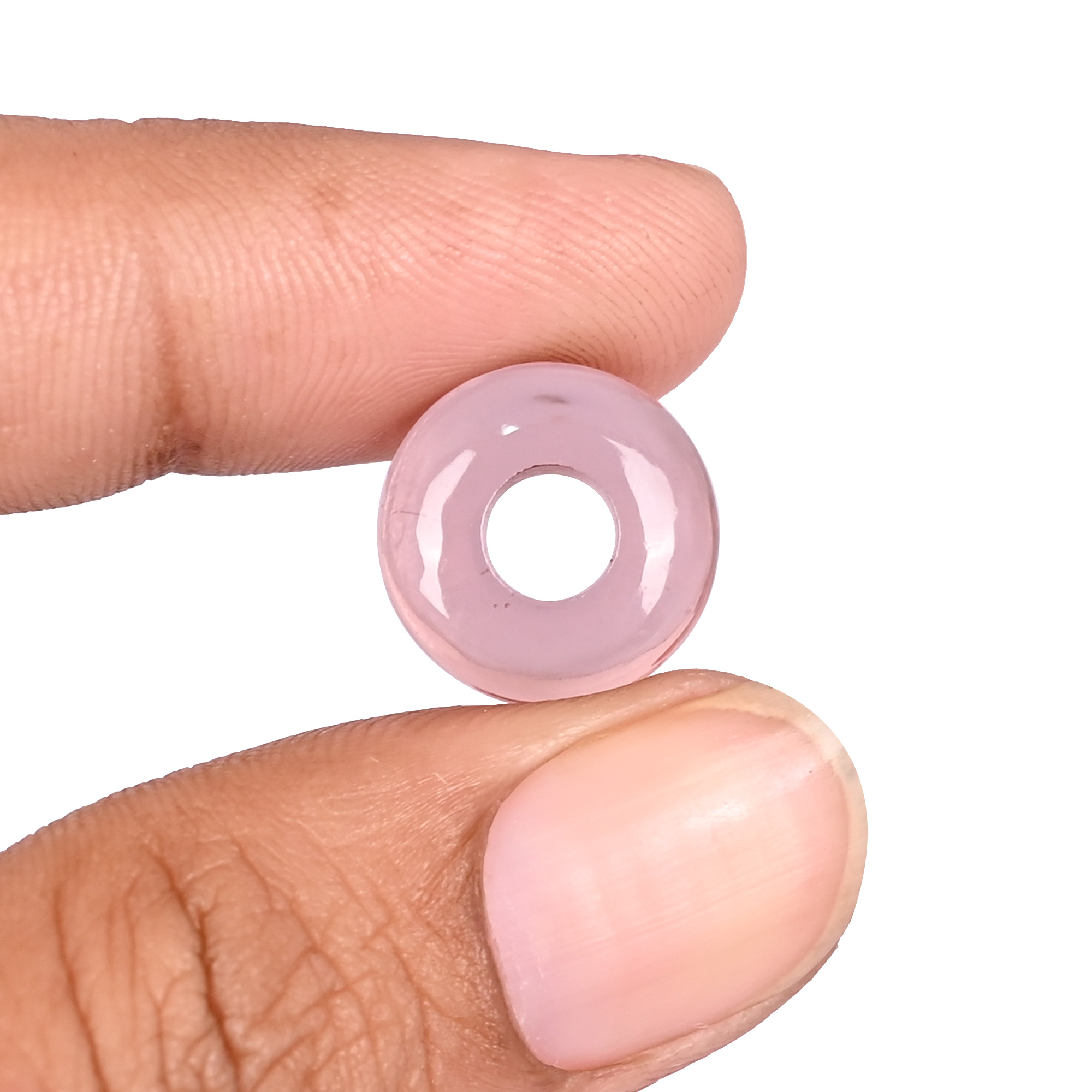 Pink Amethyst Hydro Beads 14x8x5mm Natural Gemstone for Jewelry Making