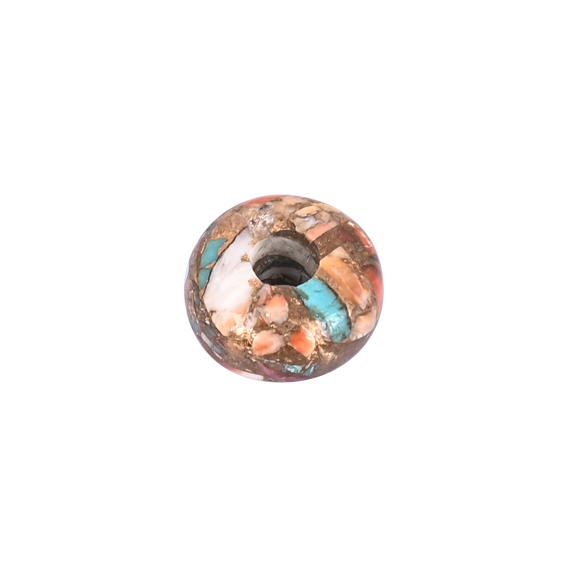 Oyster Copper Turquoise Bead 117 Carat 14x8x4mm Natural Gemstone for Jewelry Making