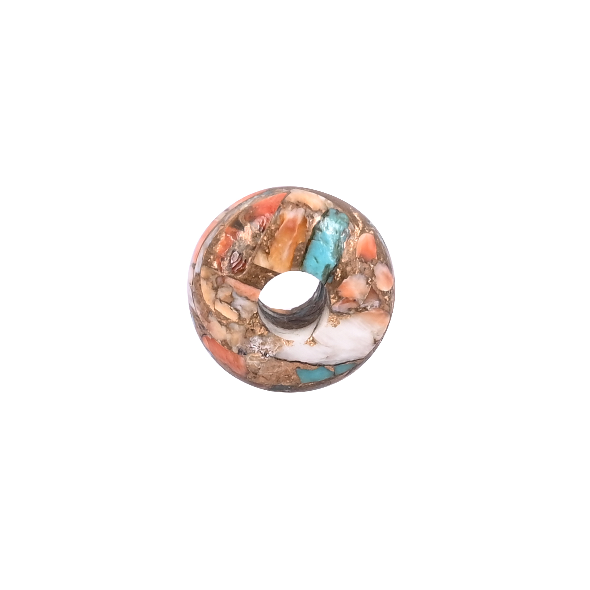 Oyster Copper Turquoise Bead 117 Carat 14x8x4mm Natural Gemstone for Jewelry Making