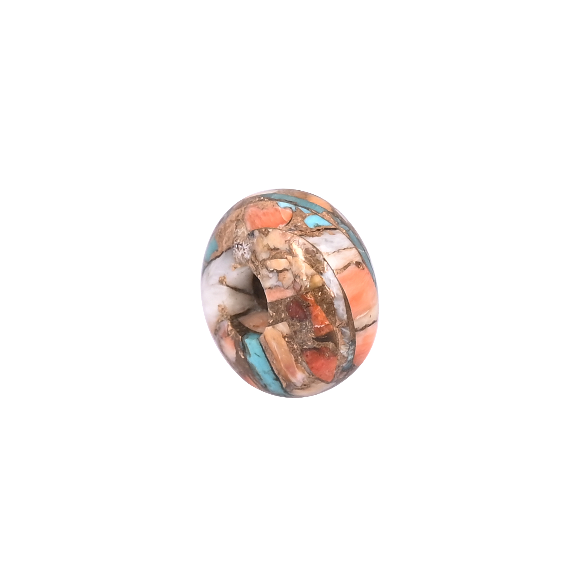 Oyster Copper Turquoise Bead 117 Carat 14x8x4mm Natural Gemstone for Jewelry Making