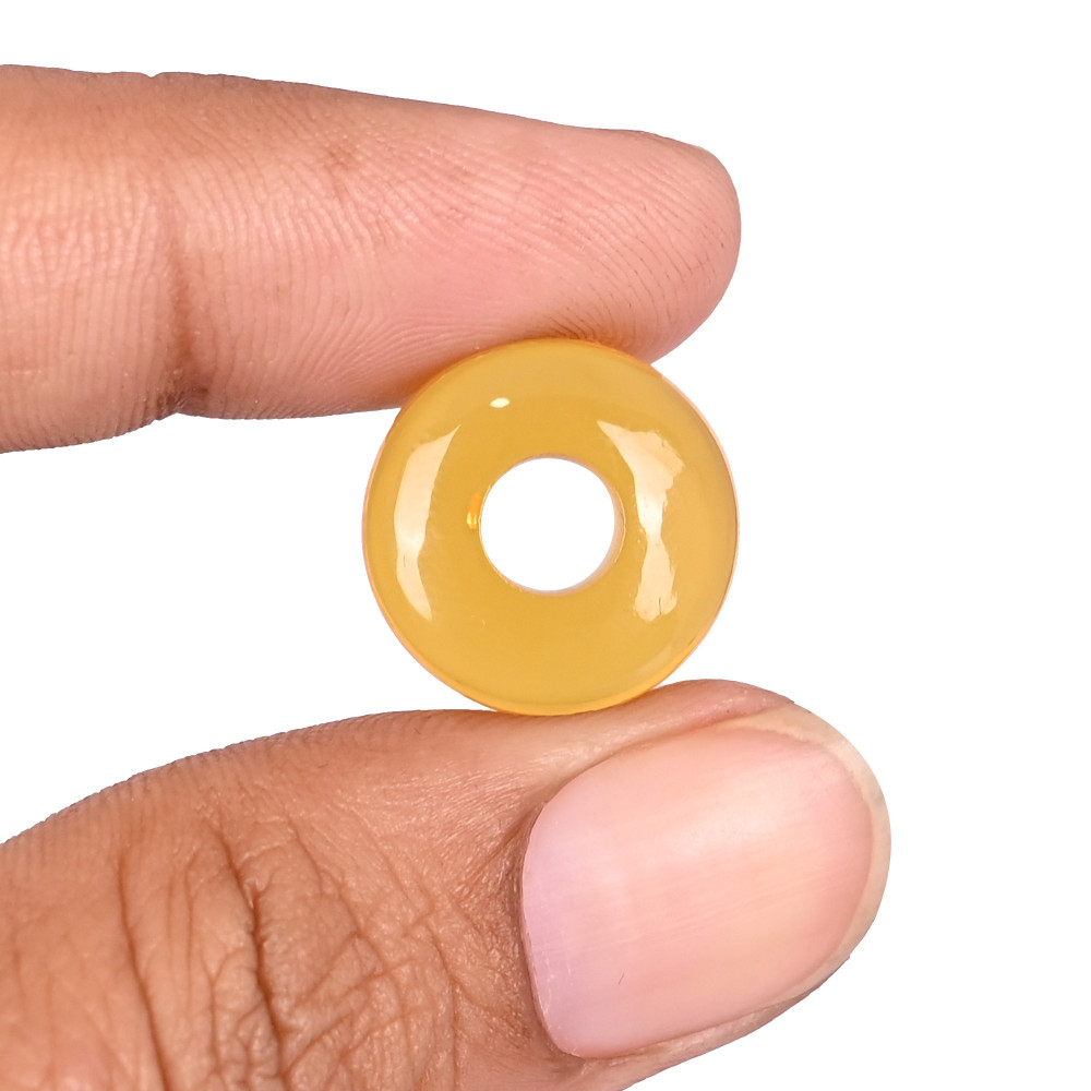 Image of Citrine Hydro Beads 16x9.5x5.5mm Synthetic Gemstone for Jewelry Making