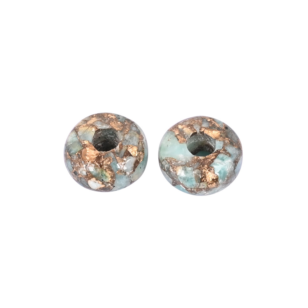 Image of Amazonite Copper Beads 14x8x4mm Natural Gemstone for Jewelry Making