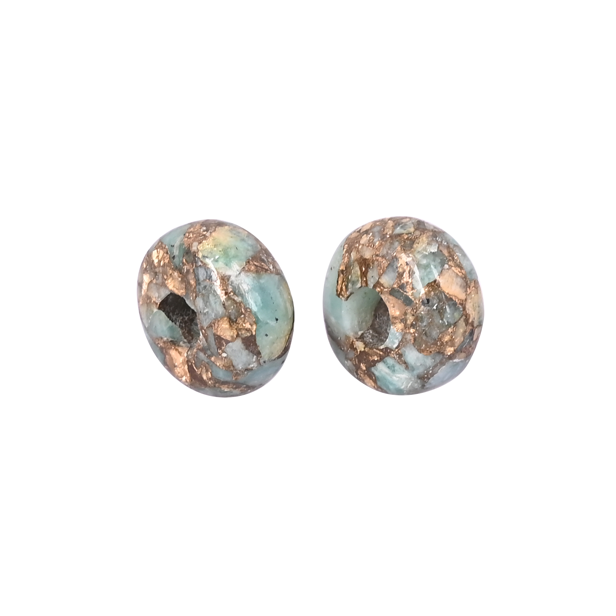 Amazonite Copper Beads 14x8x4mm Natural Gemstone for Jewelry Making