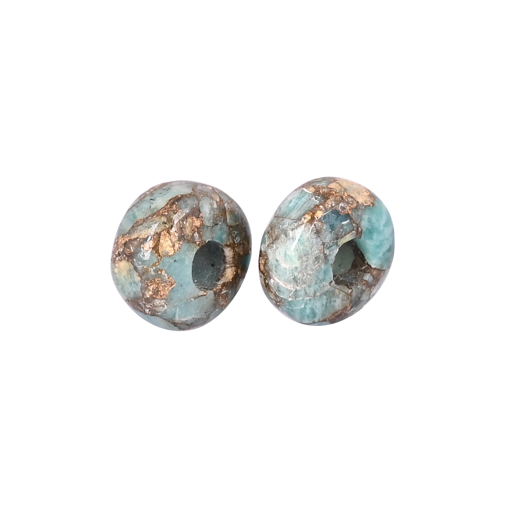 Amazonite Copper Beads 14x8x4mm Natural Gemstone for Jewelry Making