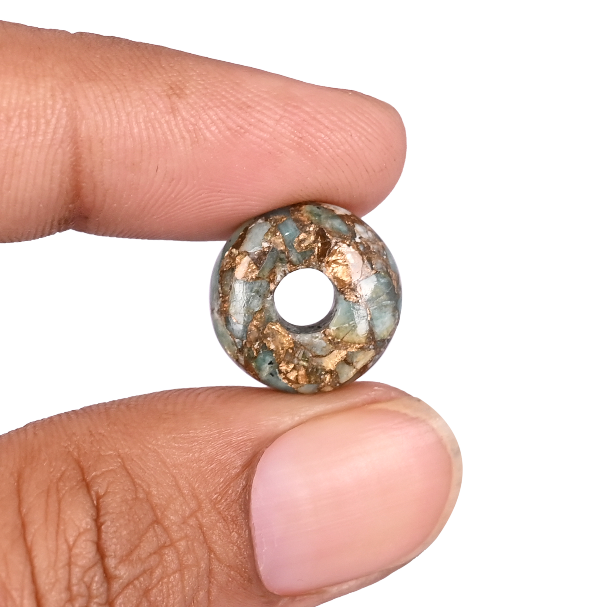Amazonite Copper Beads 14x8x4mm Natural Gemstone for Jewelry Making