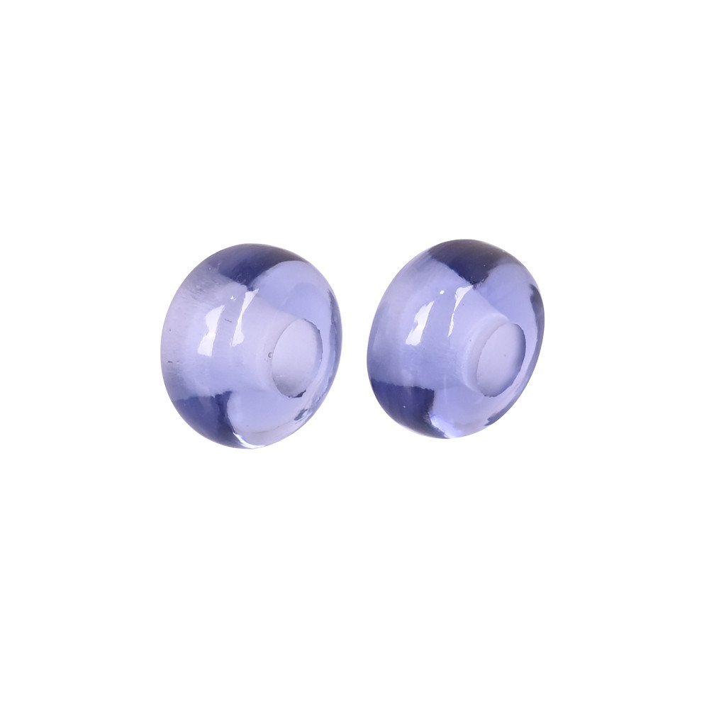 Image of Tanzanite Hydro Beads 14x8x5mm Synthetic Gemstone for Jewelry Making