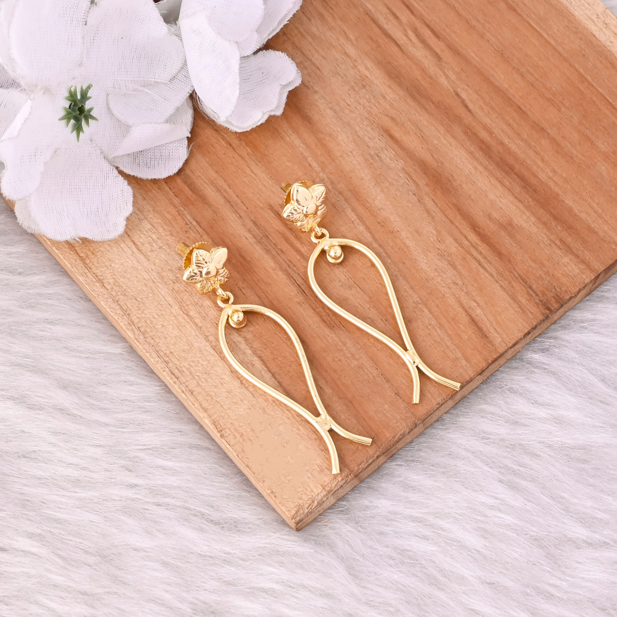 Brass Yellow Gold Plated Brass Handmade Designer Stud Earring Wholesale Lot 25 Pairs