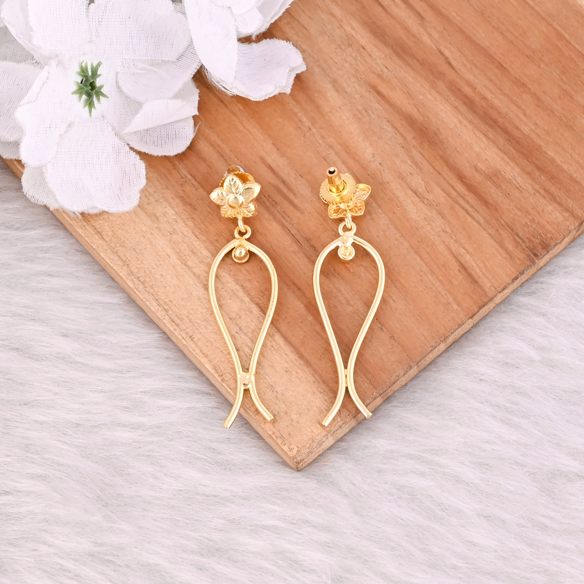 Brass Yellow Gold Plated Brass Handmade Designer Stud Earring Wholesale Lot 25 Pairs