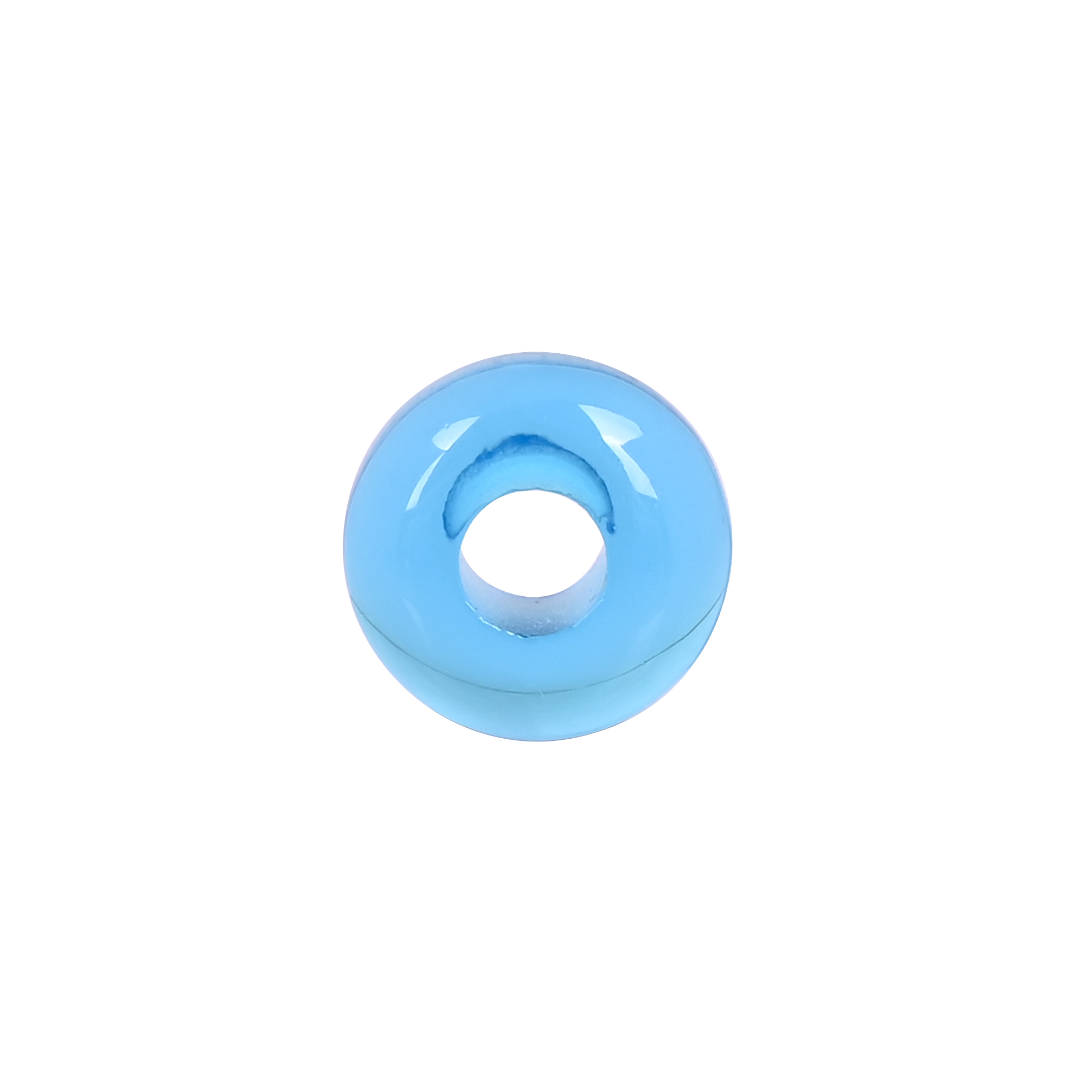 London Blue Topaz Hydro Beads 14x8x55mm Synthetic Gemstone for Jewelry Making