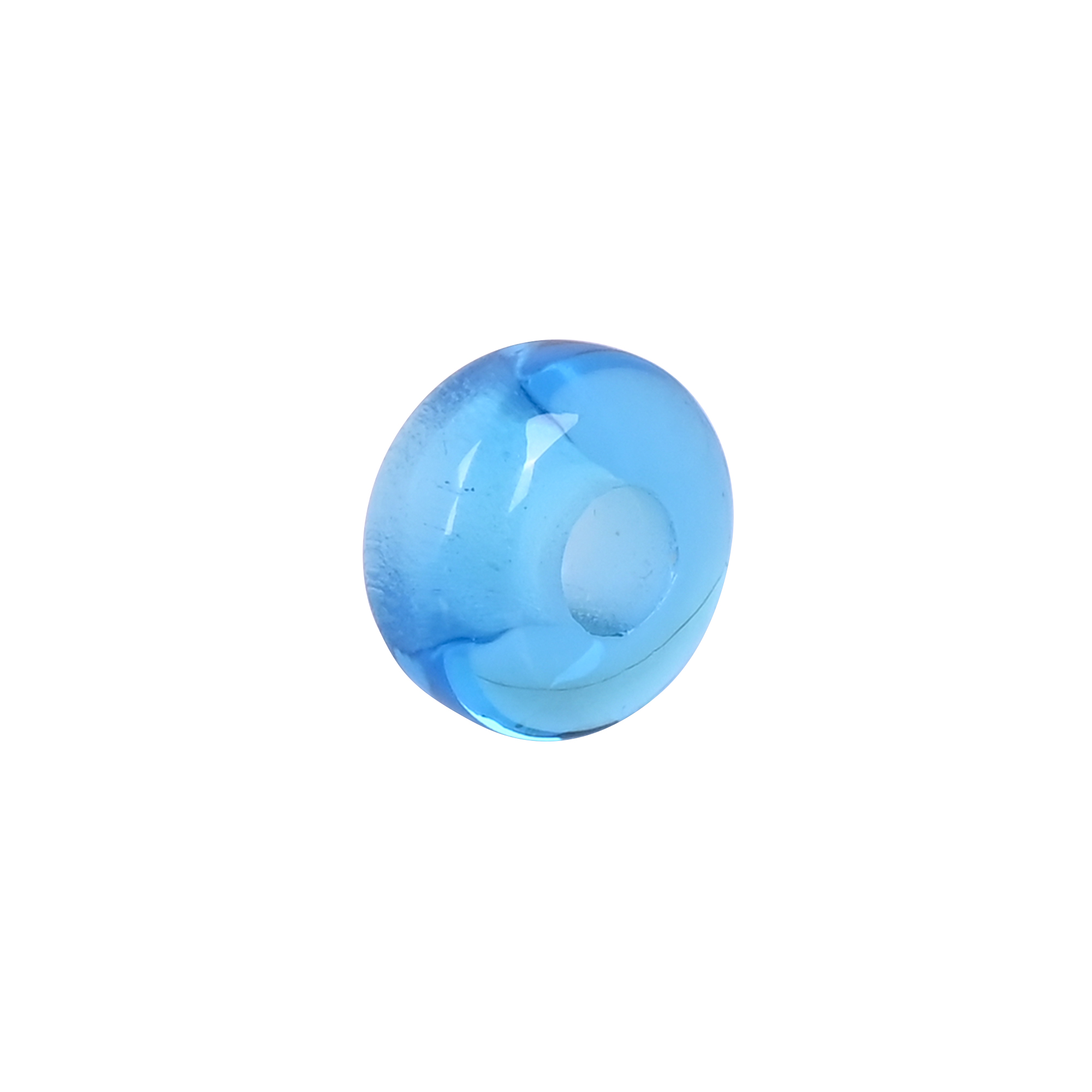 Blue Hydro Beads 14x7x55mm Synthetic Gemstone for Jewelry Making
