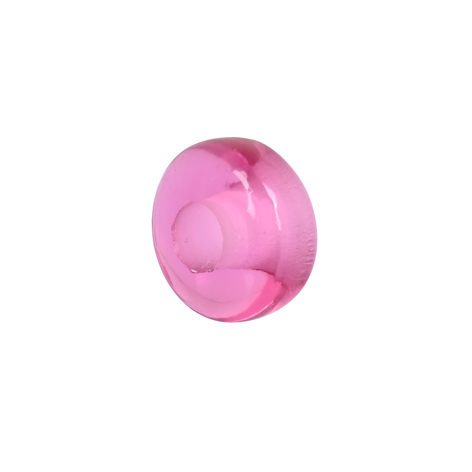 Pink Tourmaline Hydro Beads 11 Carat 14x8x5mm Synthetic Gemstone for Jewelry Making