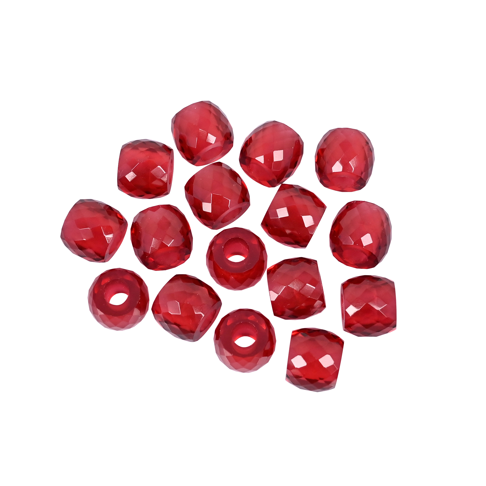 Pink Hydro Beads 13x11x45mm Synthetic Gemstone for Jewelry Making