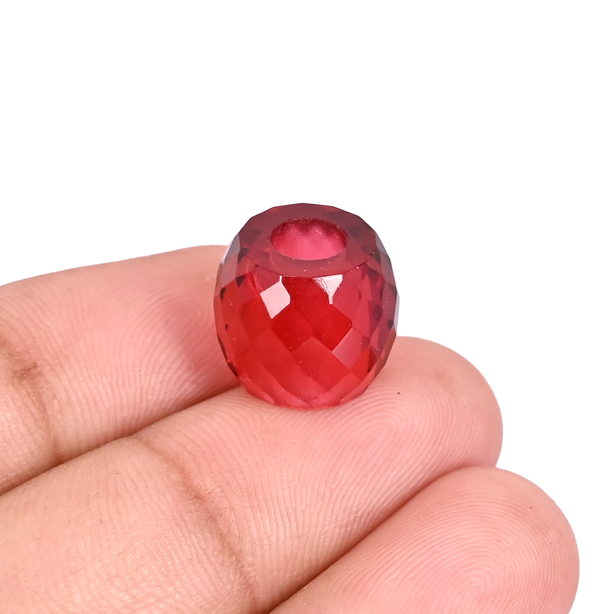 Pink Hydro Beads 13x11x45mm Synthetic Gemstone for Jewelry Making