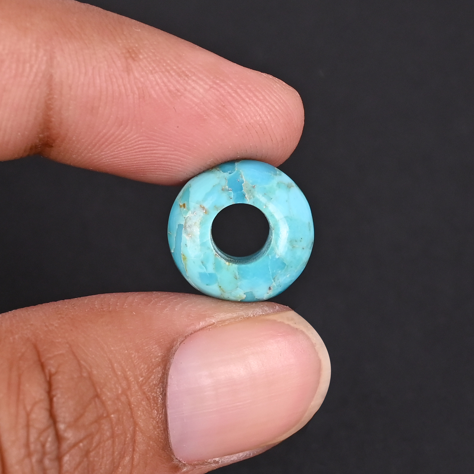 USA Turquoise  Beads 14x8x55mm Natural Gemstone for Jewelry Making