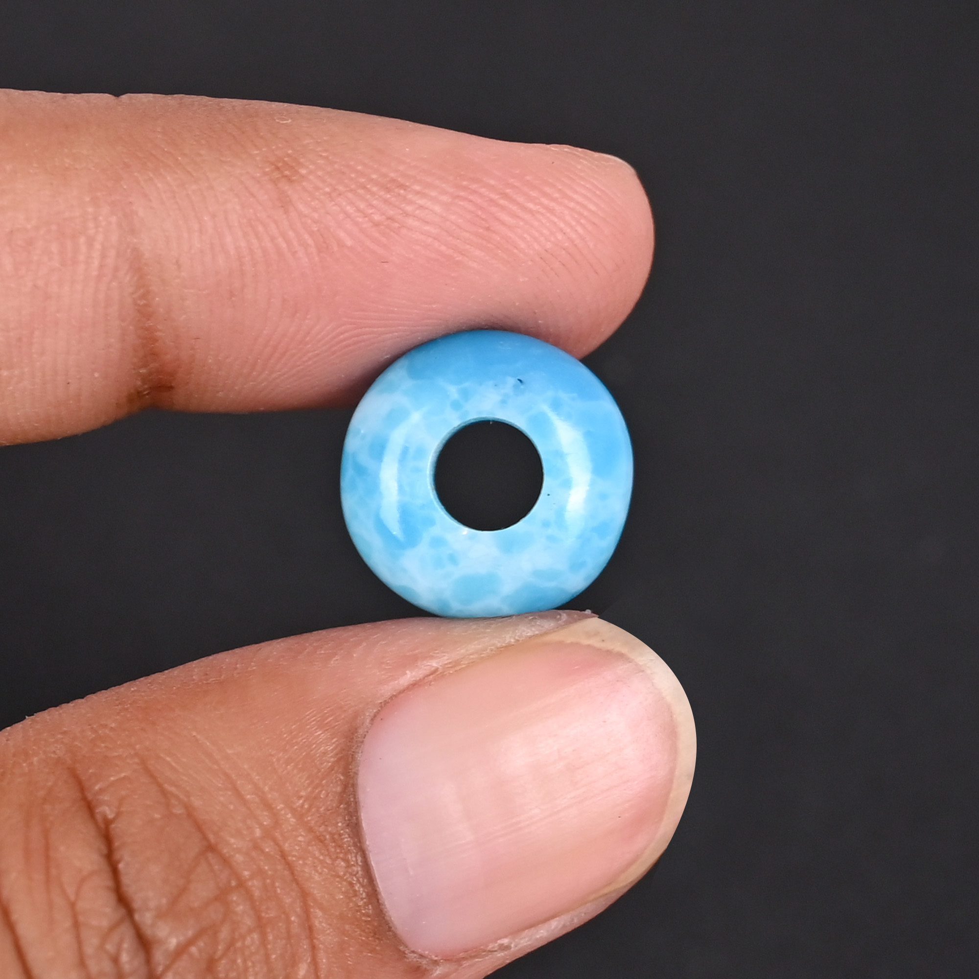 Synthetic Larimar Beads 14x75x5mm Synthetic Gemstone for Jewelry Making