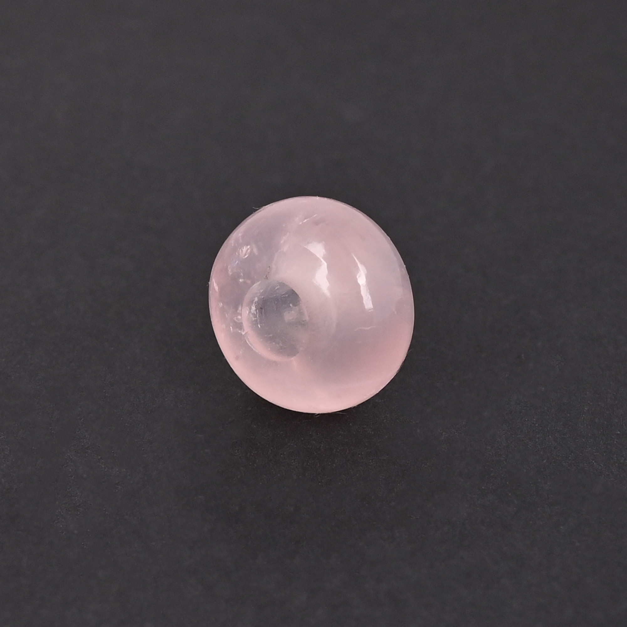 Rose Quartz Donut Bead 14x8x5mm Natural Pink Gemstone for Jewelry Making