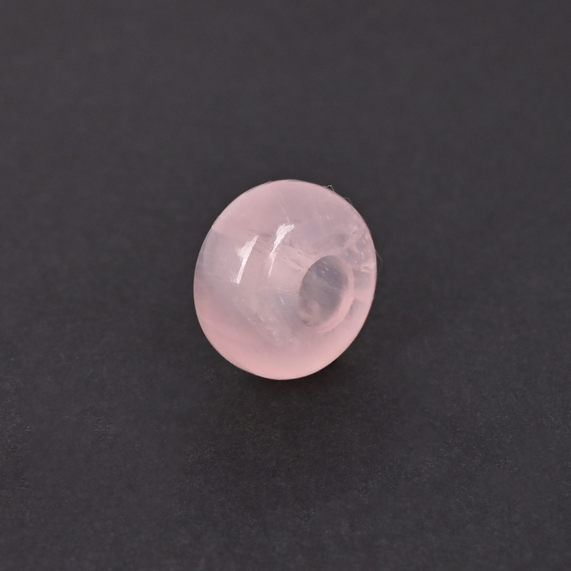 Rose Quartz Donut Bead 14x8x5mm Natural Pink Gemstone for Jewelry Making