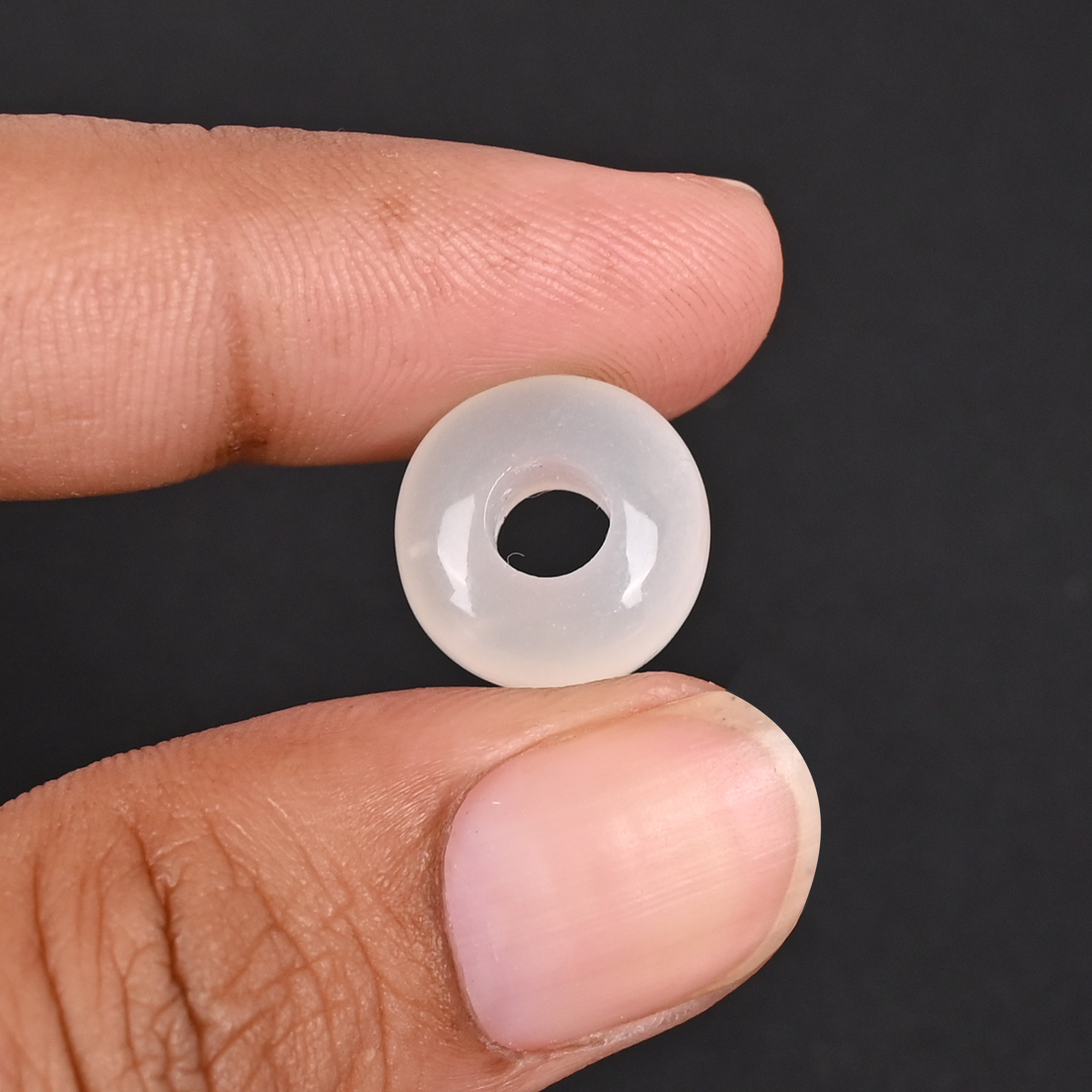 White Moonstone Beads 14x75x5mm Natural Gemstone for Jewelry Making