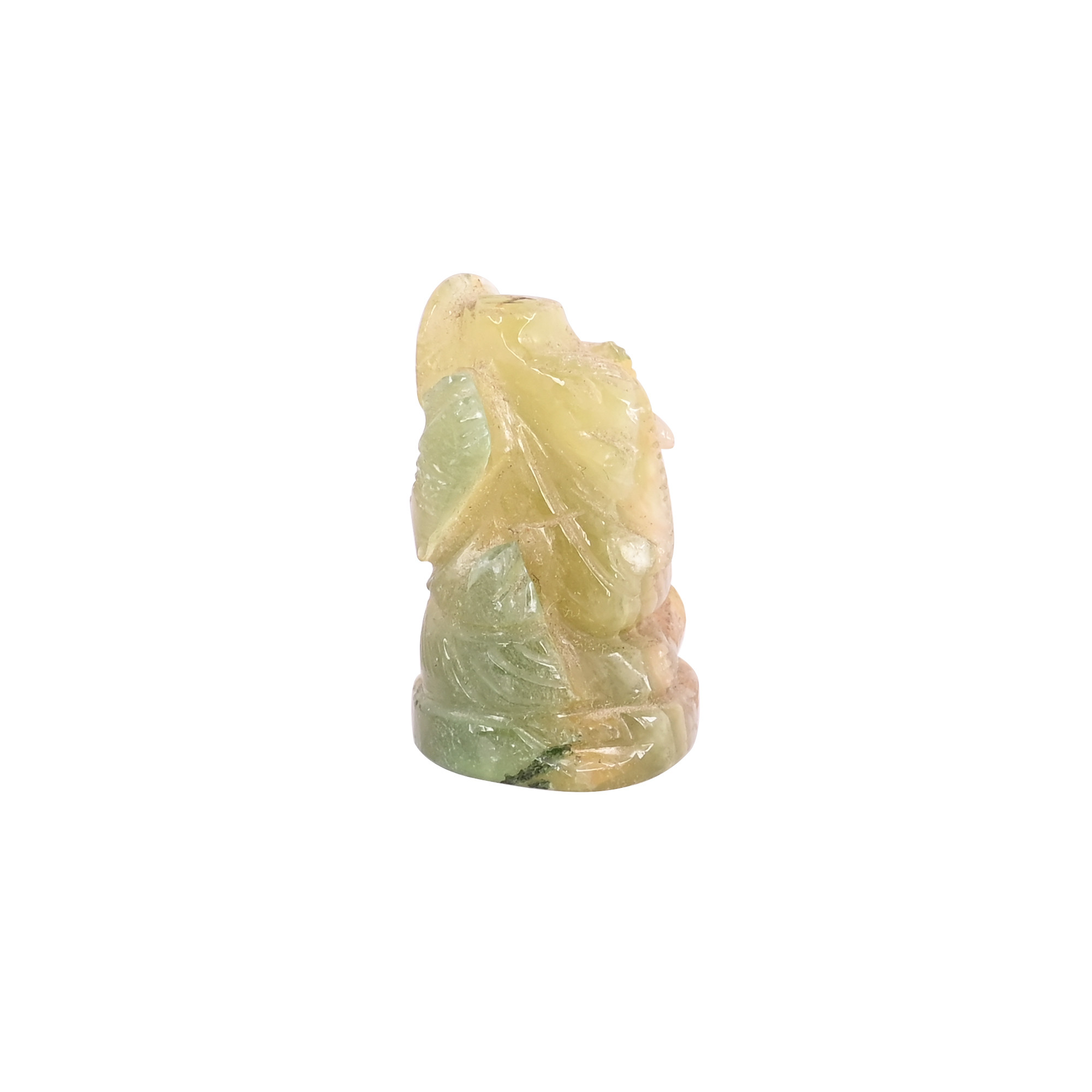 Natural Multi Fluorite 1255cts Ganesha Carving Gemstone Handcrafted Unique Stone Gift