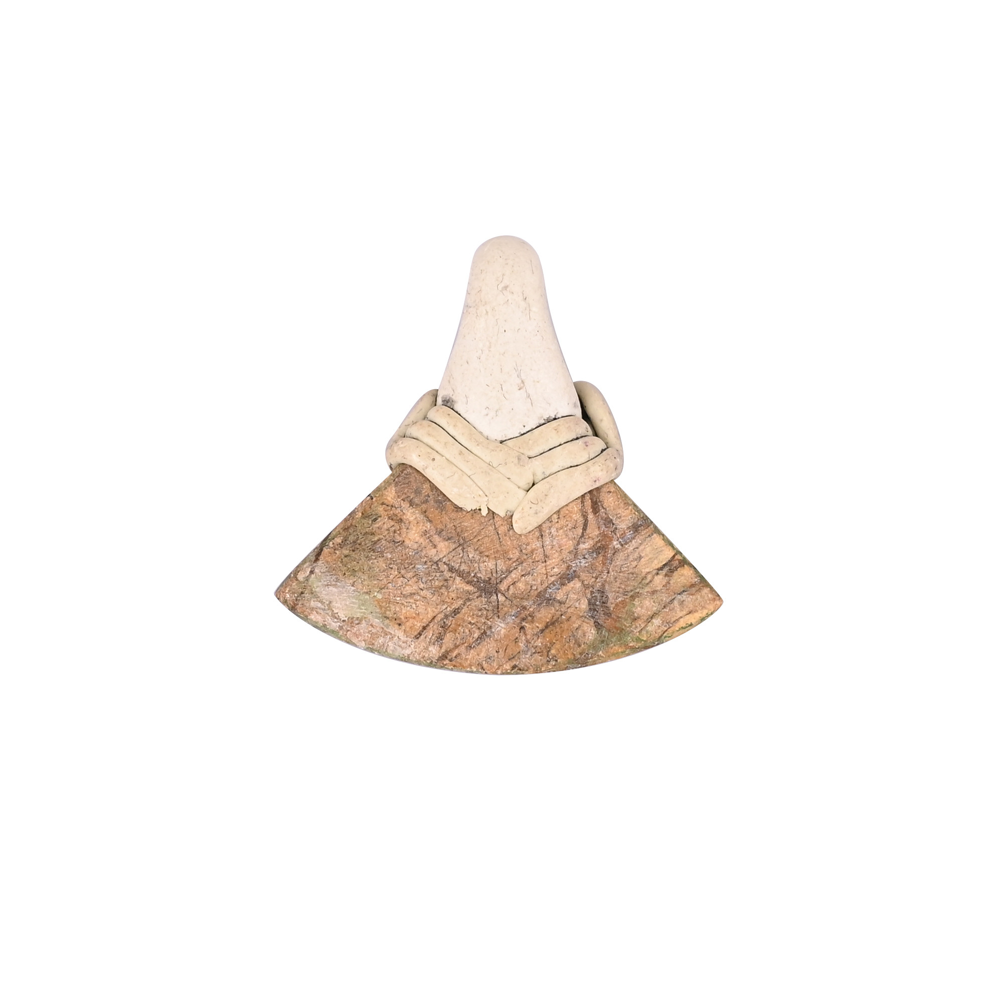 Clay Work Jasper Gemstone Handcrafted Stone Jewelry Jewelry Making Pendant Necklace Boho Jewelry