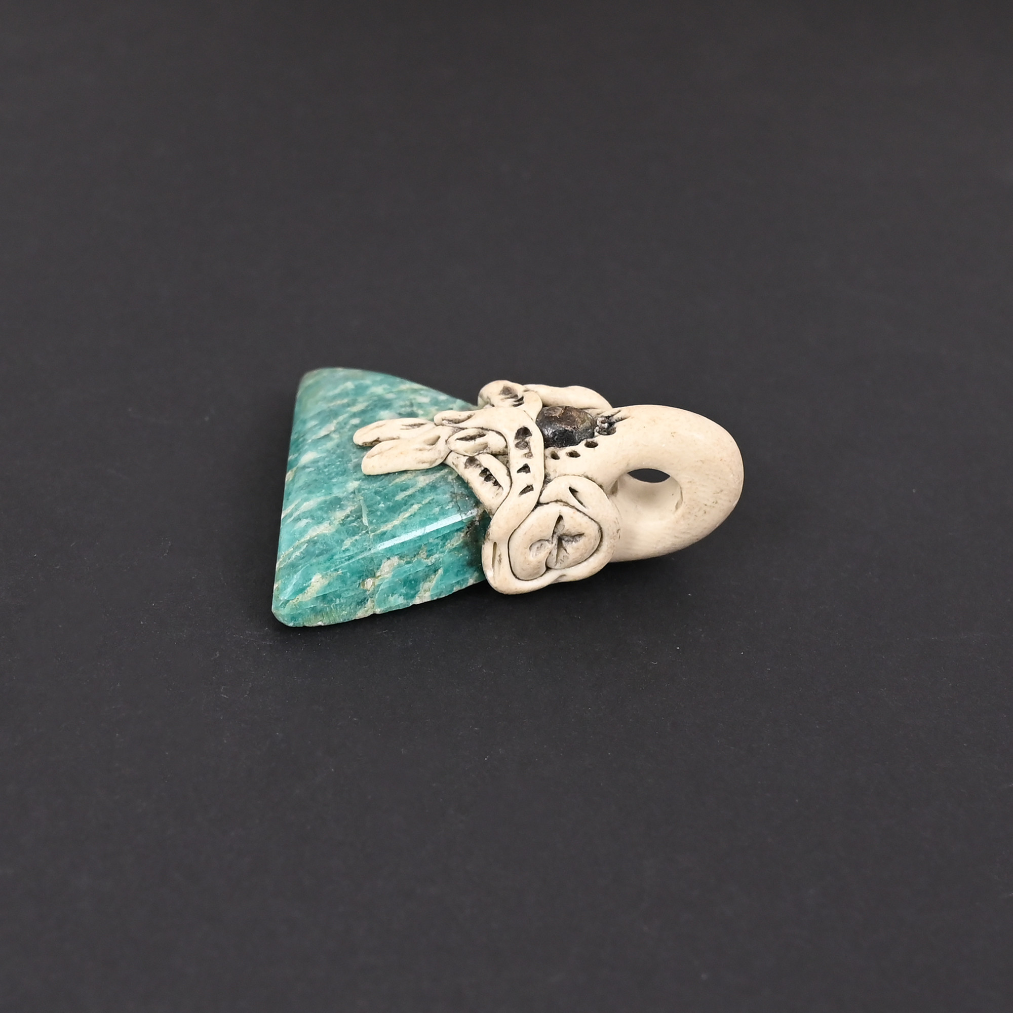 Clay Work Jasper Gemstone Handcrafted Stone Jewelry Jewelry Making Pendant Necklace