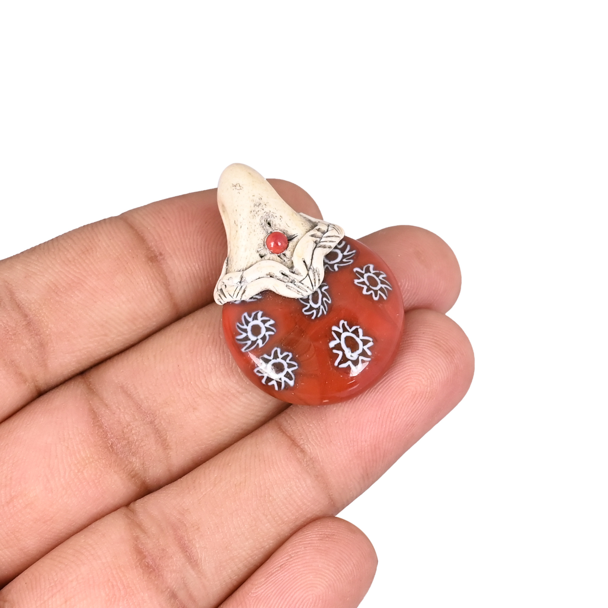 Clay Jasper Gemstone Jewelry Making Pendant Necklace Unique Stone For Jewelry Gifts Idea