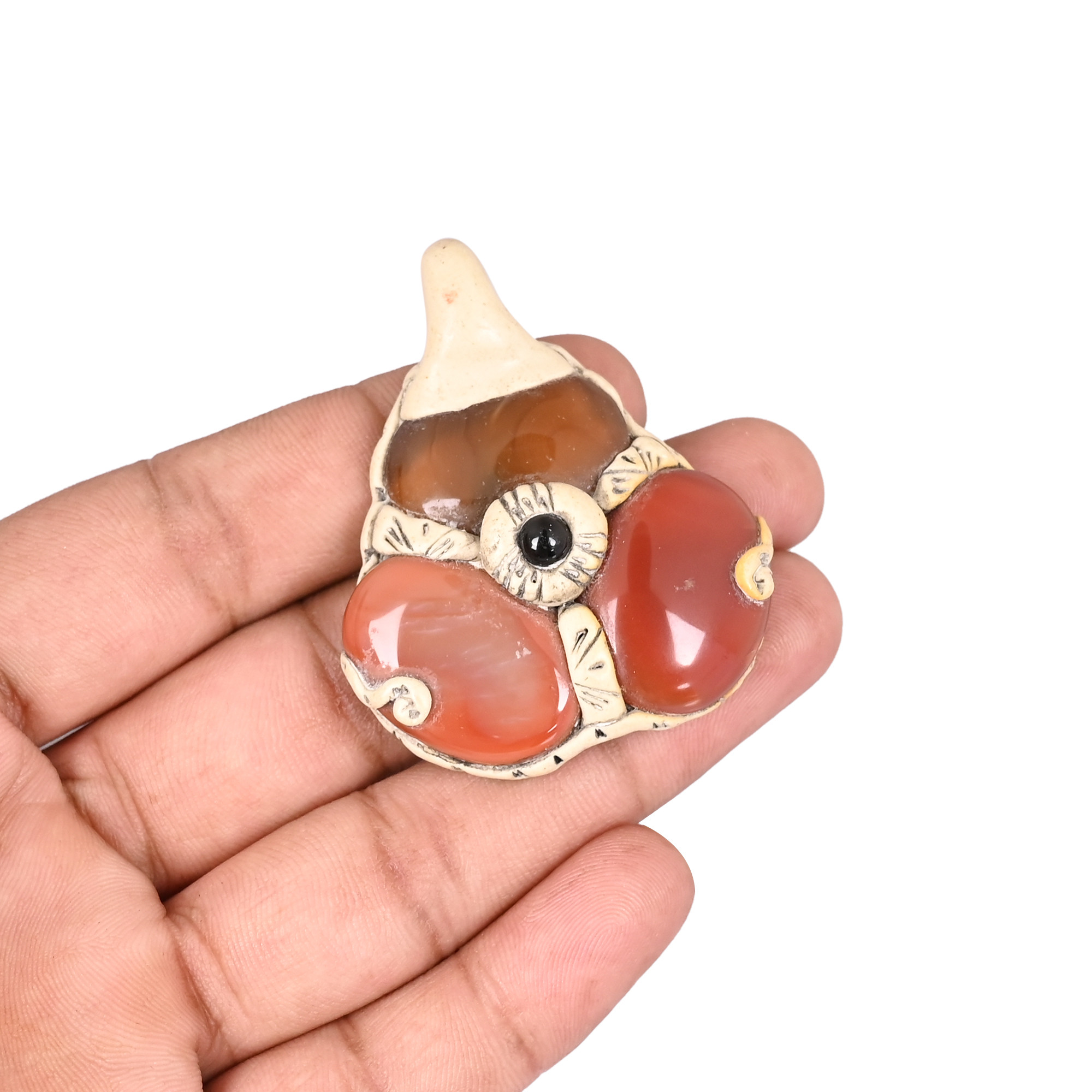 Clay Work Jasper Gemstone Jewelry Making Pendant Necklace Unique Stone For Jewelry Gift For Her
