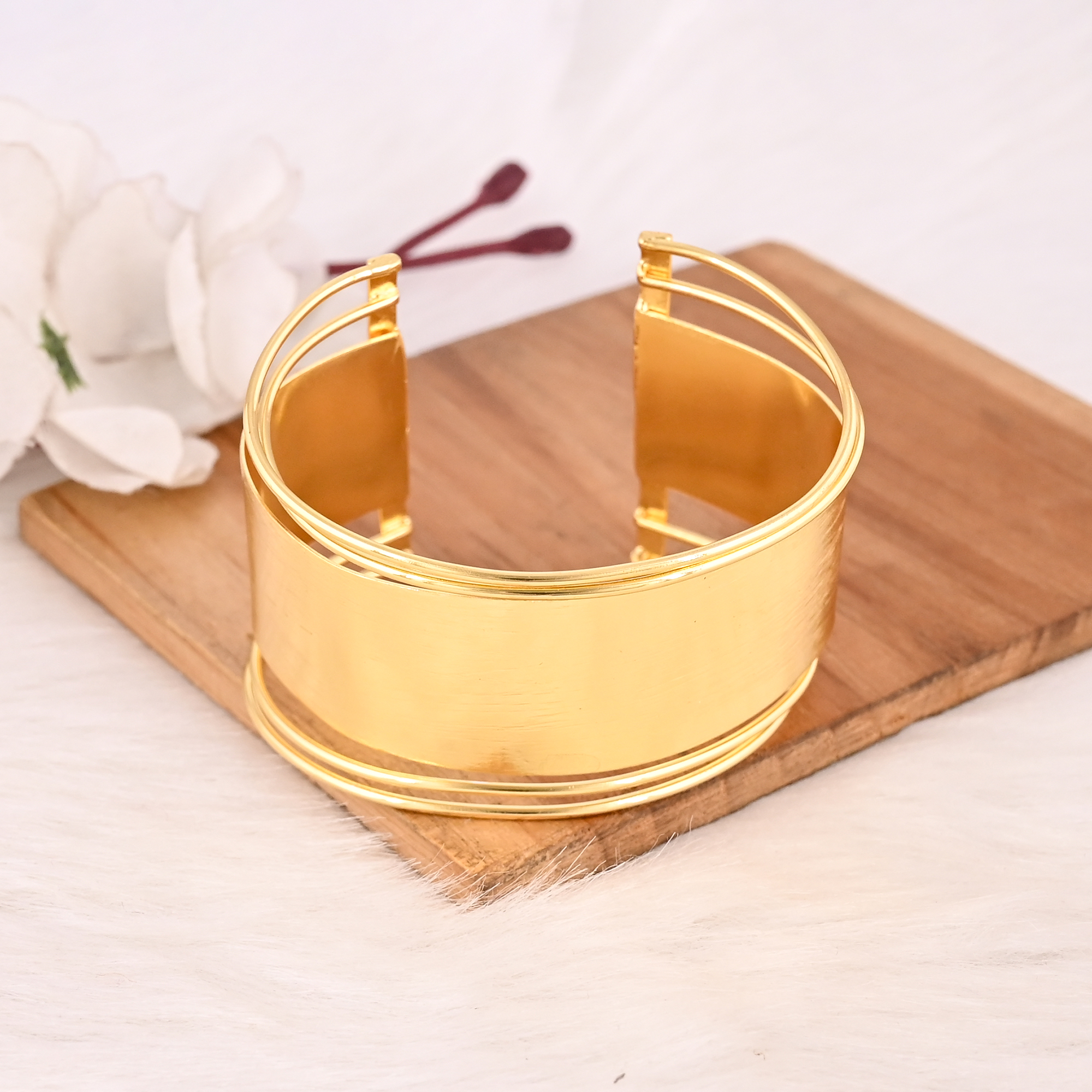 Trendy Adjustable Fashion Bracelet Handmade Brass Jewelry for Women  Girls