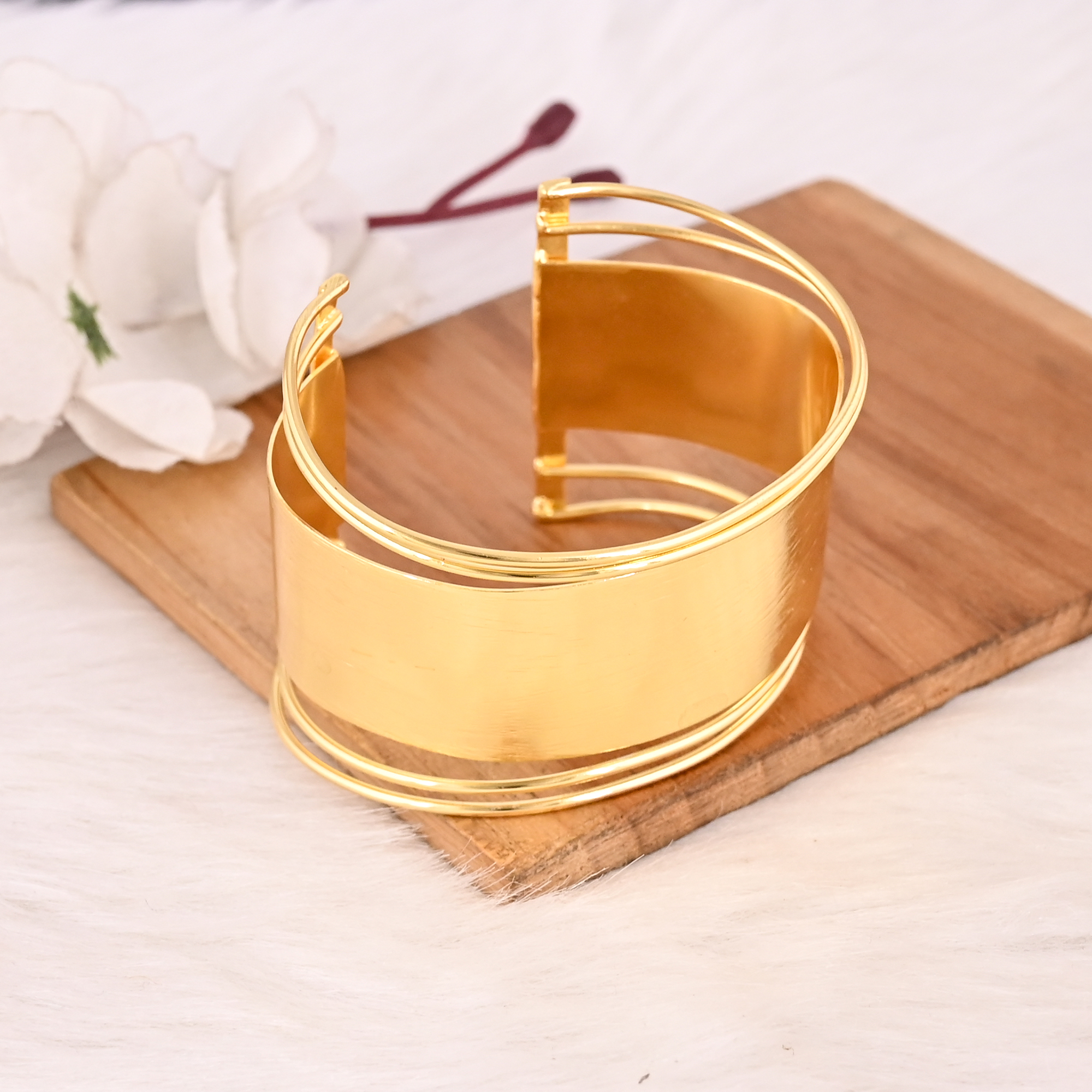 Trendy Adjustable Fashion Bracelet Handmade Brass Jewelry for Women  Girls