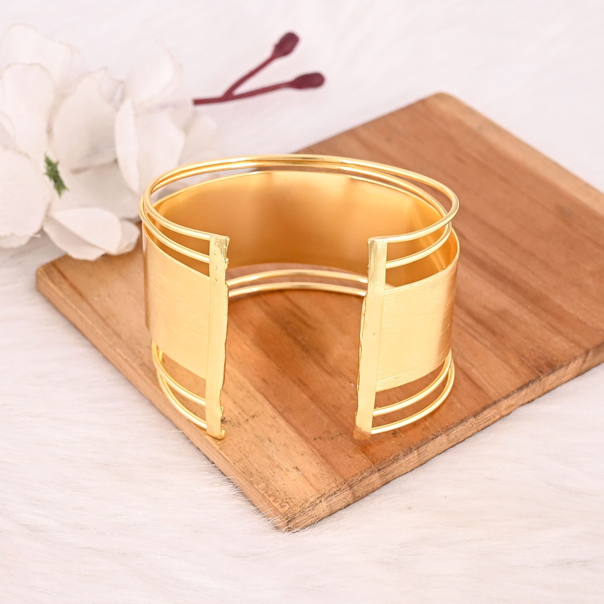 Trendy Adjustable Fashion Bracelet Handmade Brass Jewelry for Women  Girls